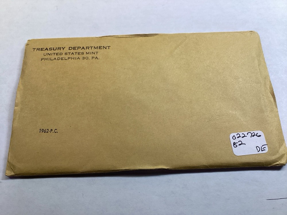1962 Unopened US Mint Silver Proof Set in Original Flat Package 022726 82de