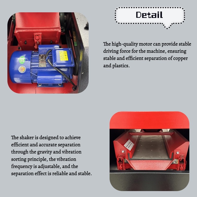 Copper Wire Granulator Waste Copper Wire and Cable Recycling Machine 220V