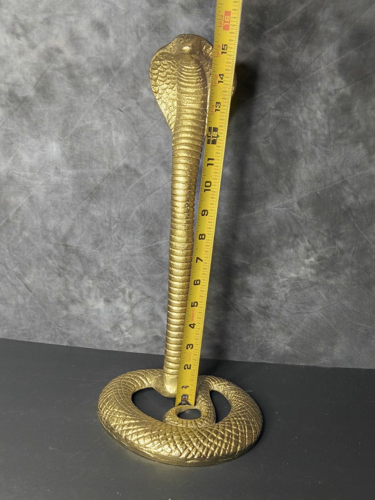 Cobra Brass Tone Figurine