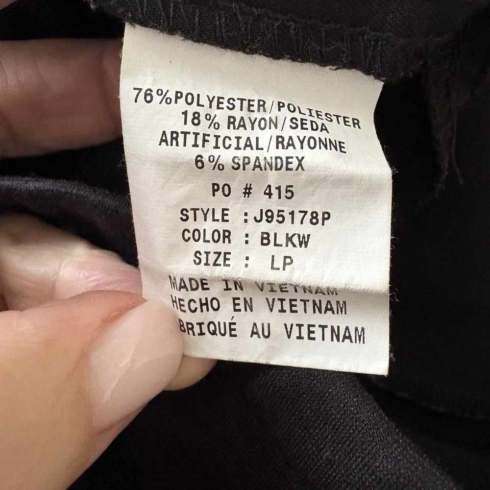 Jaanuu Womens Black Scrub Jogger Pants Size LP