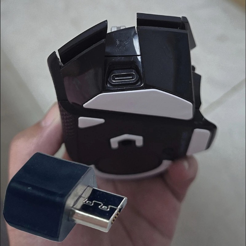 Quick Replacement Micros USB To Type C Converters for G502 Mouse