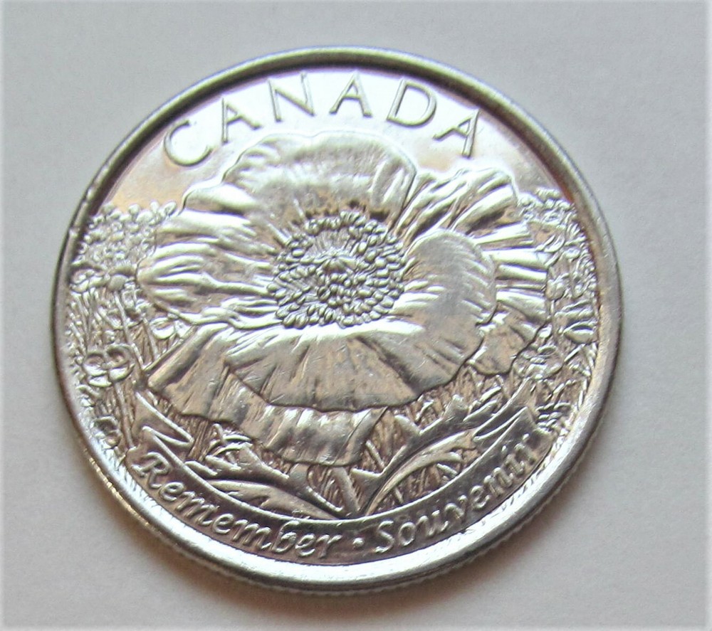 2015 CANADA REMEMBERANCE POPPY QUARTER - combined shipping