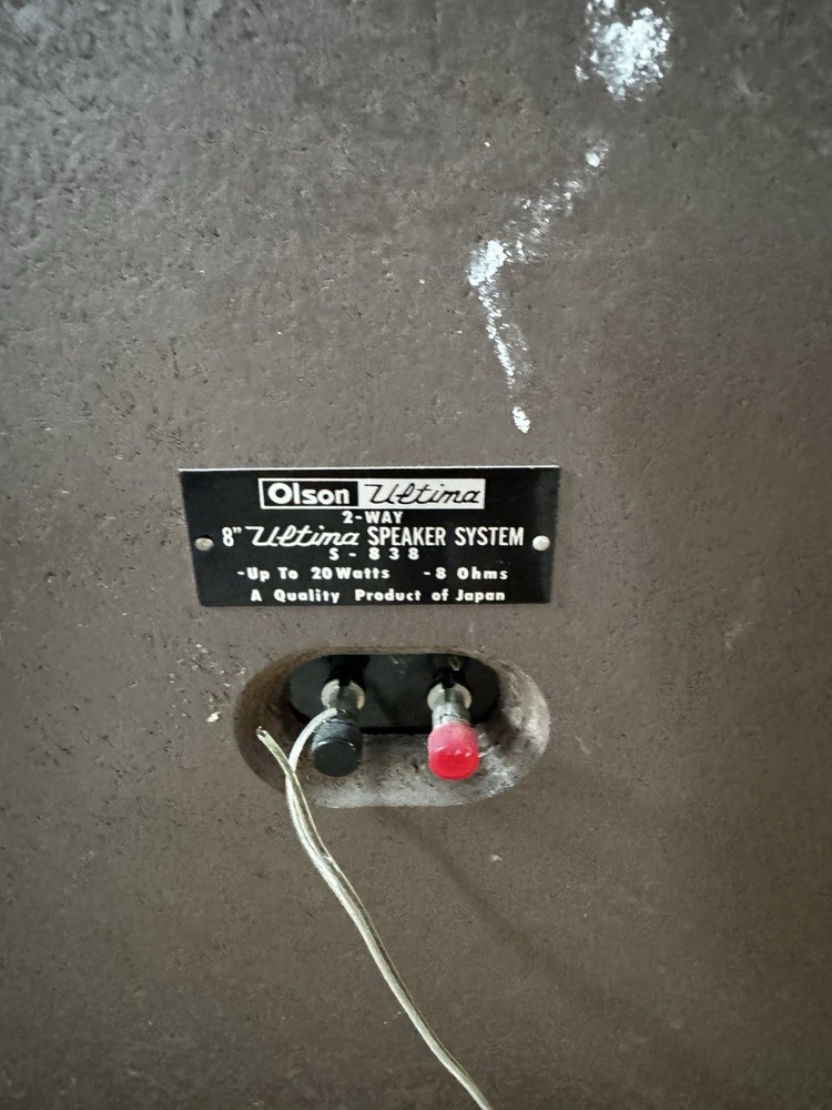 Olson Ultima S-838 8" 2-Way Speaker System