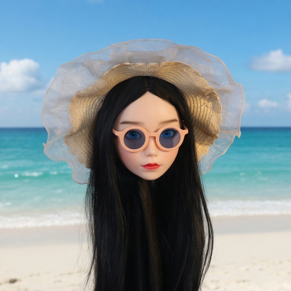 Professional Makeup Training Mannequin Head Realistic Skin Exquisite Design