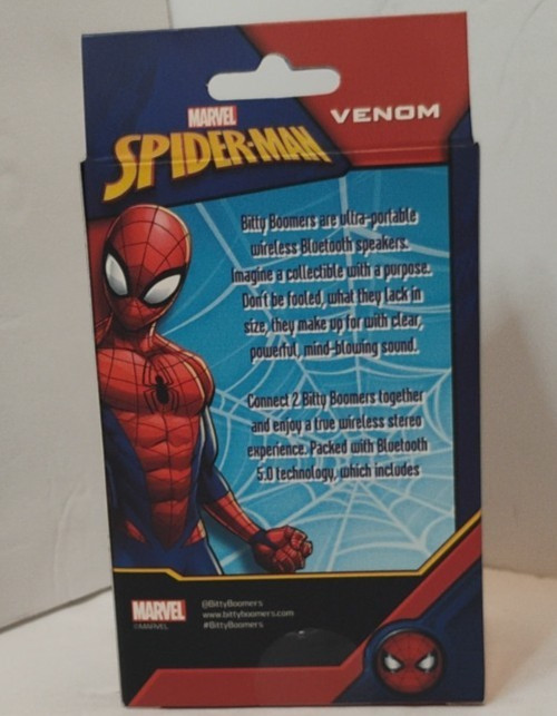2020 Bitty Boomers Bluetooth Speaker Marvel Spider-Man VENOM Mini Speaker NEW