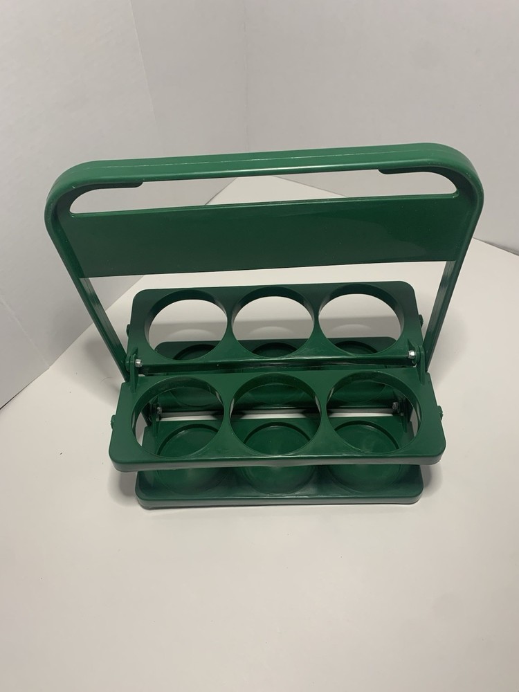 10inch Foldable Plastic Drink Carrier with Handle Beverage Delivery Holder