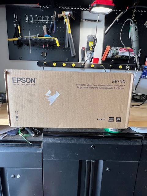 Epson LightScene EV-110 Laser Projector - White - OPEN BOX/UNUSED