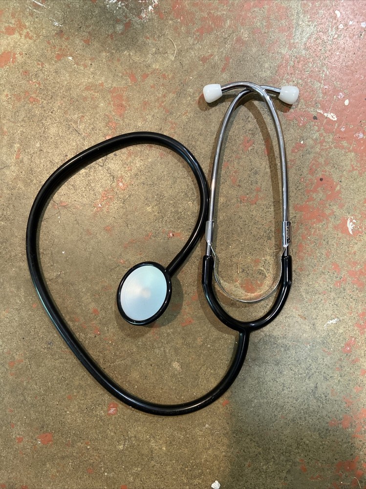 Tech Med Single Head Stethoscopes * Ref 1100 22" Long * BLACK *