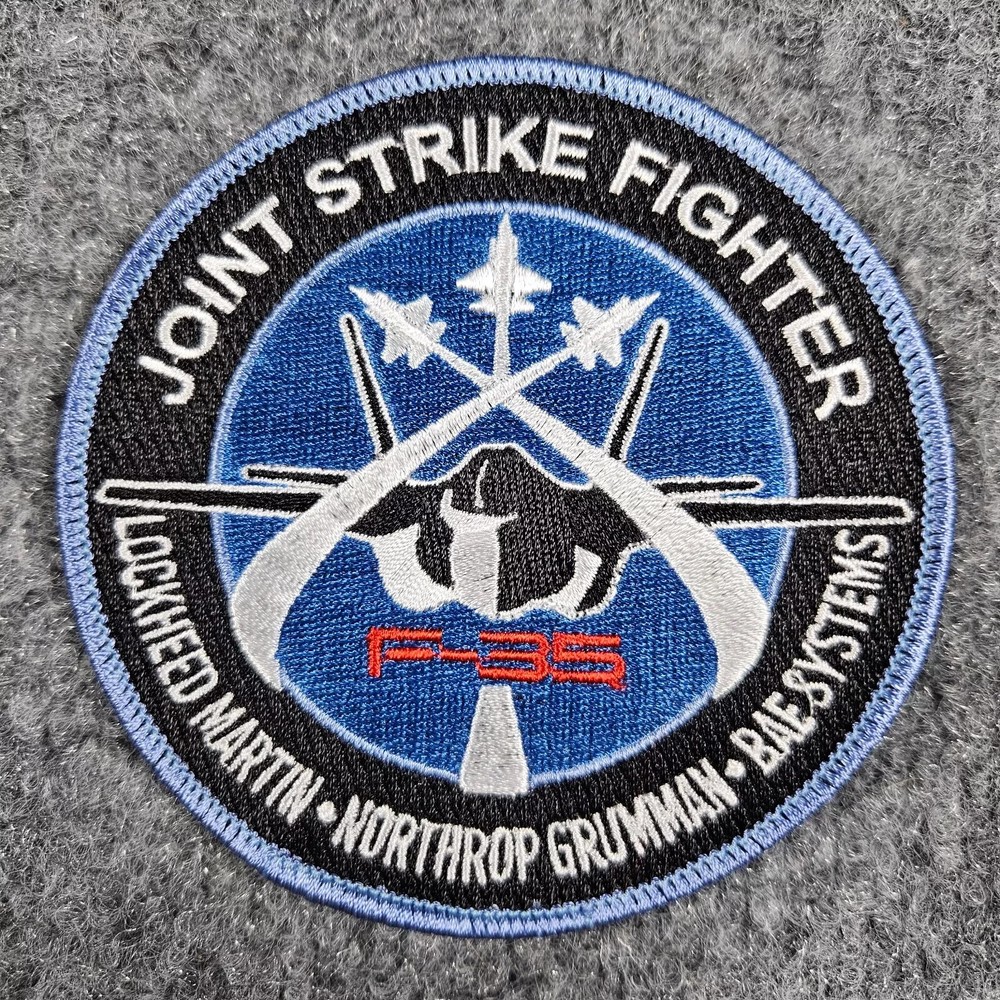 F-35 Lightning JSF Lockheed Northrup BAE 4" Patch