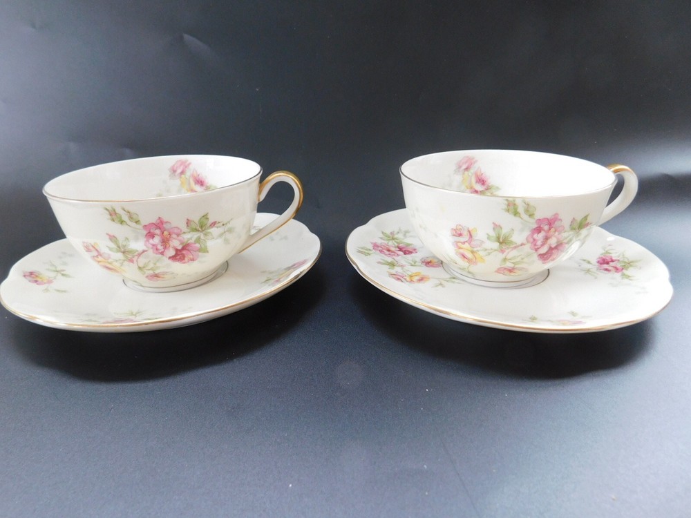Pair (2) Haviland Dorset Cup and Saucer Sets