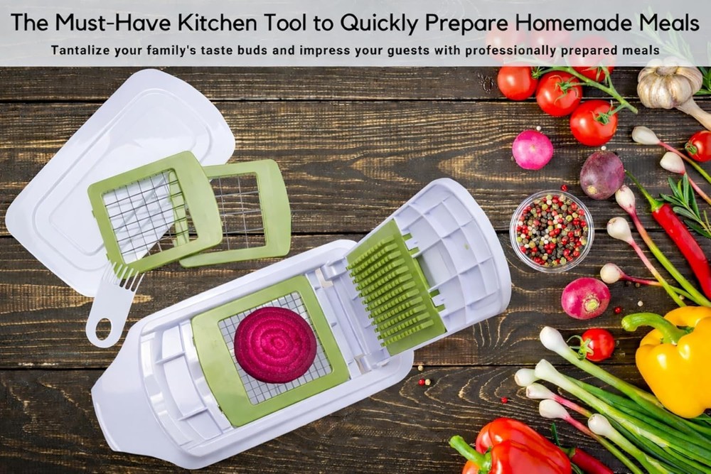 QuickPush Food Chopper: Strong & 200% More Capacity