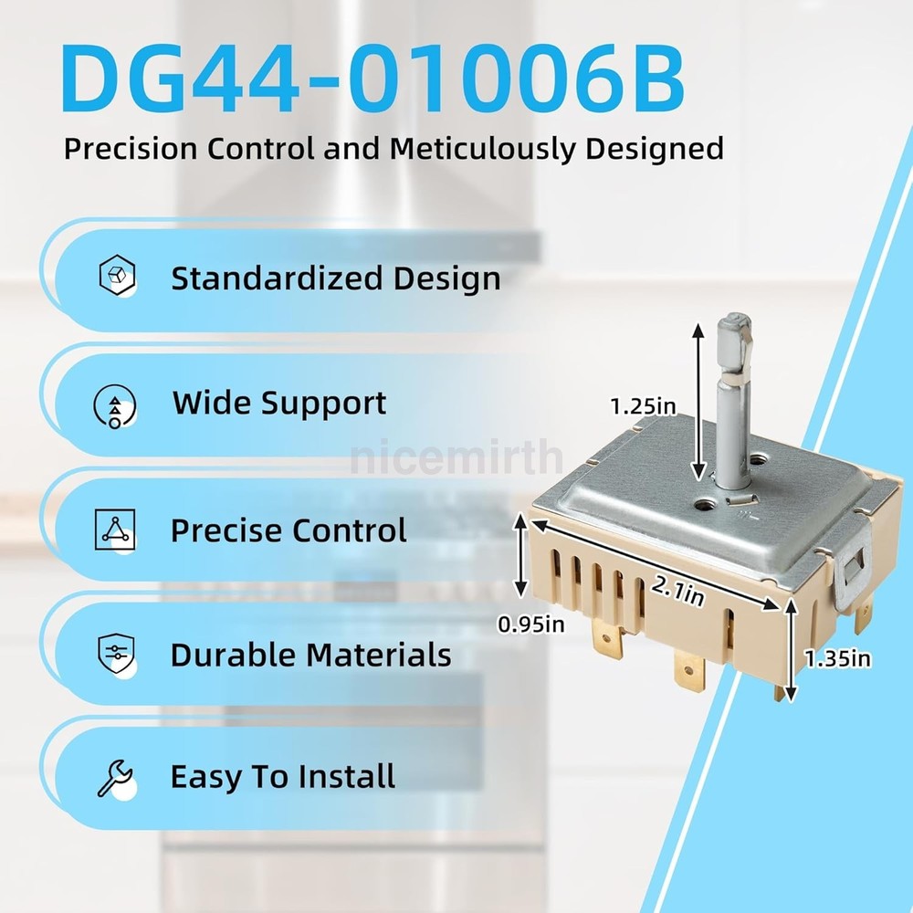 DG44-01006B Surface Element Switch PER00112D Replacement Range Cook For Samsung