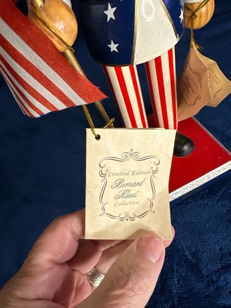 Bernard Klaus Collection Limited Edition 2010 Uncle Sam Nutcracker with American