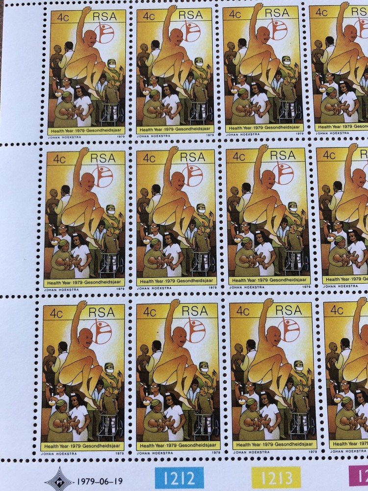 South African Stamps 50 count