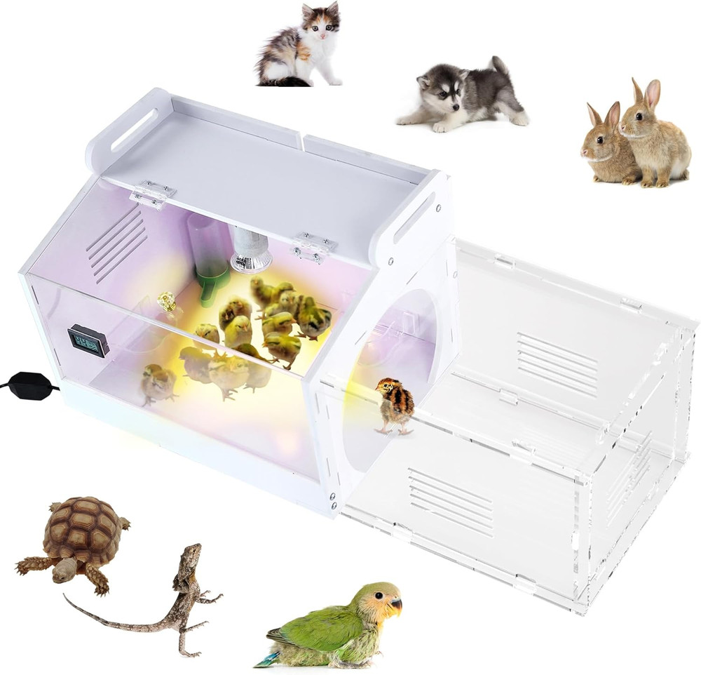 Iarge-Scale Chick Brooder Box Quail Cage Egg Incubator Chick Starter Kit Chicken