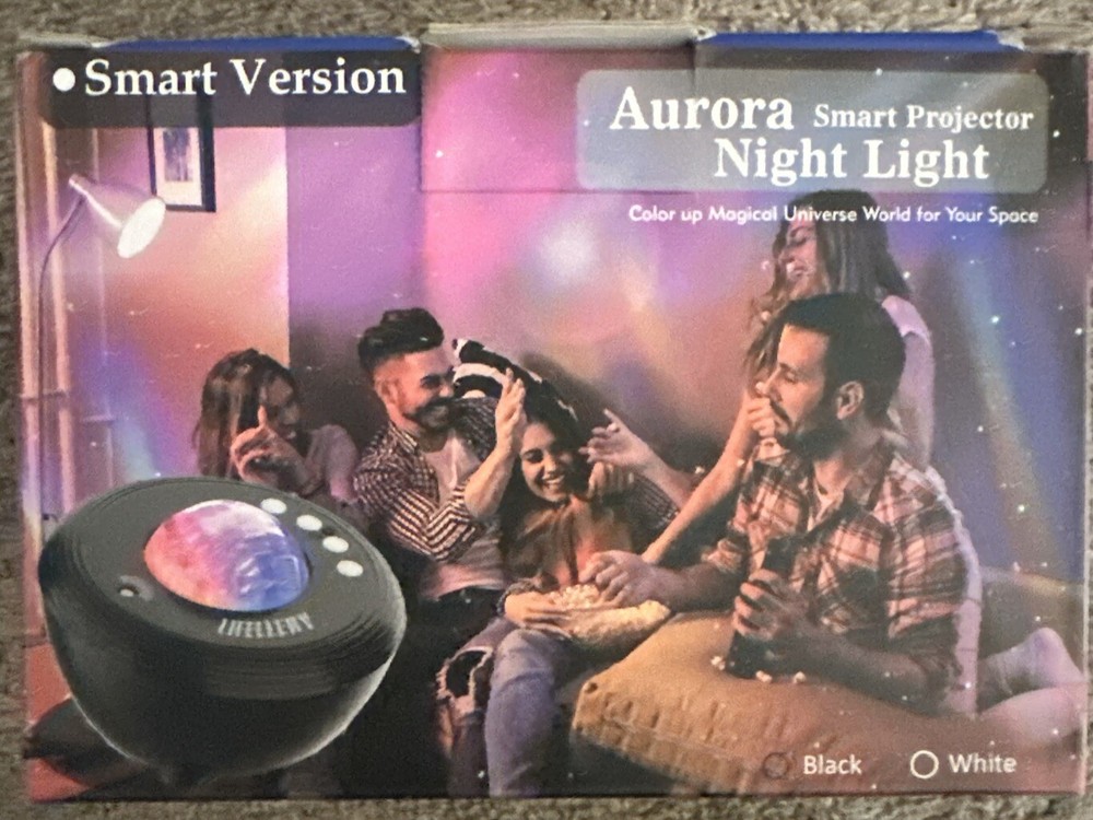 Aurora Smart Projector Night Light And Sound Machine App Control- NEW