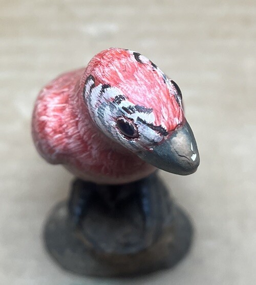 Vintage Parrot Wooden Decoration Statue