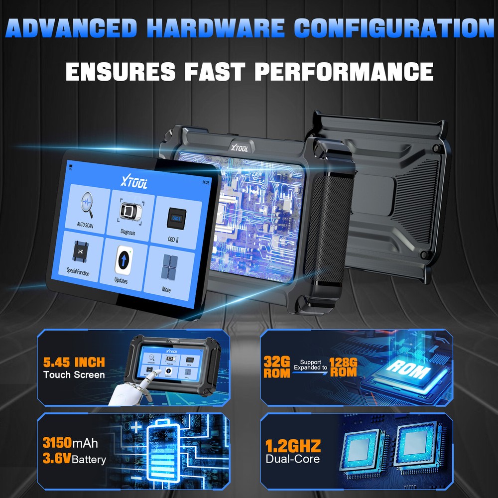 2025 XTOOL D5 Code Reader For Engine ABS SRS Transmission F.CA CANFD Free Update