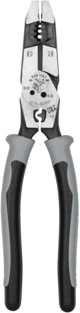 Efficient 9-Inch Pliers: High Leverage Cutting, Crimping & Wire Stripping Tool