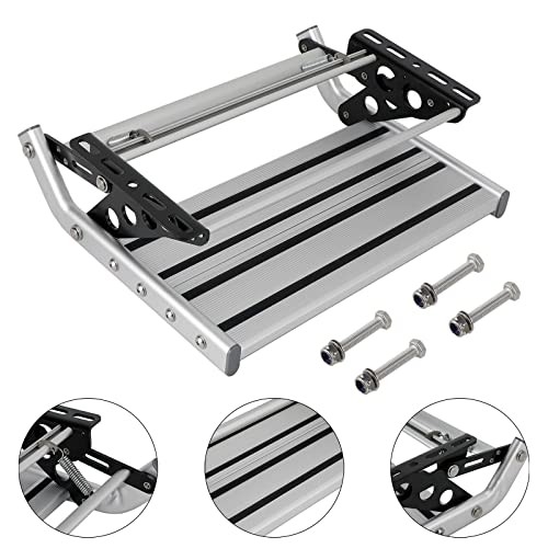 Aluminum Manual Pull Out Drop Down Folding Step Motorhome RV Campervan Caravan