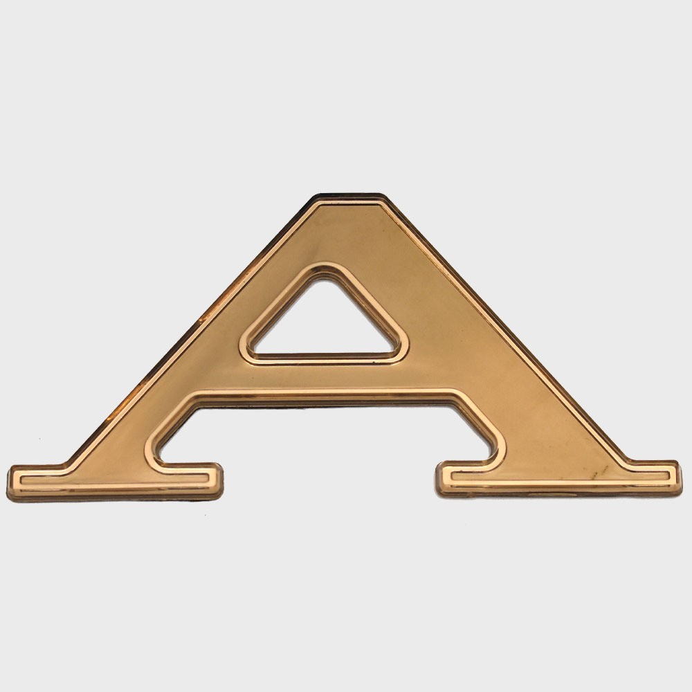 Maxum Boat Letter Decal | Reflective Gold Sticker
