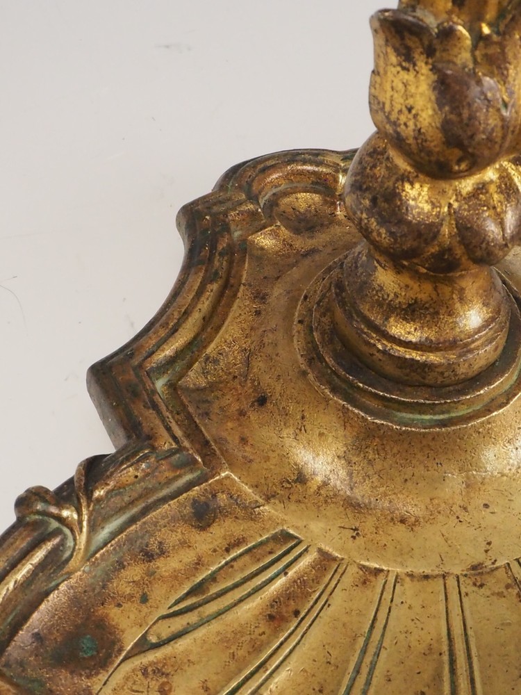 Antique Brass Fireside Tool Stand | Ornate Victorian Hearth Accessory