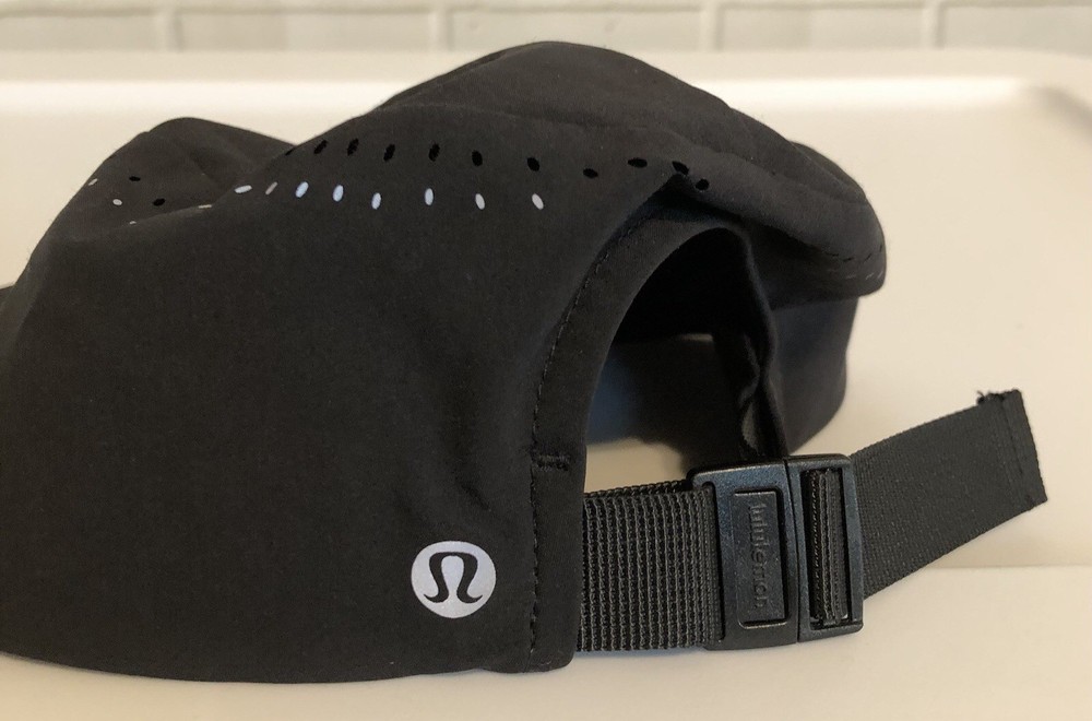Lululemon Black Running Adjustable Athletic Hat Cap