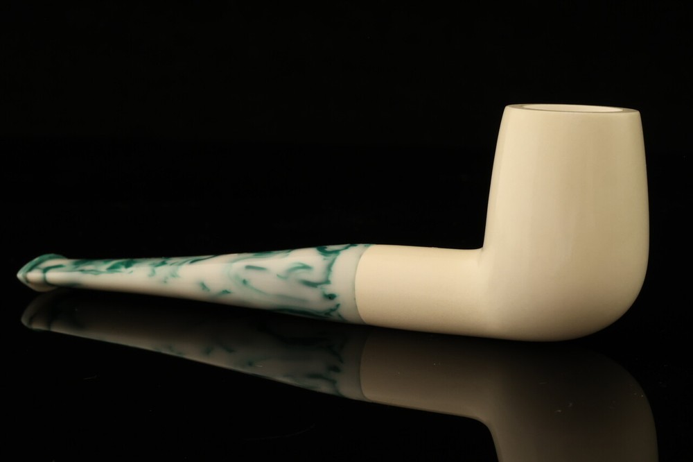 Billiard Block Meerschaum Pipe with fitted case 14078