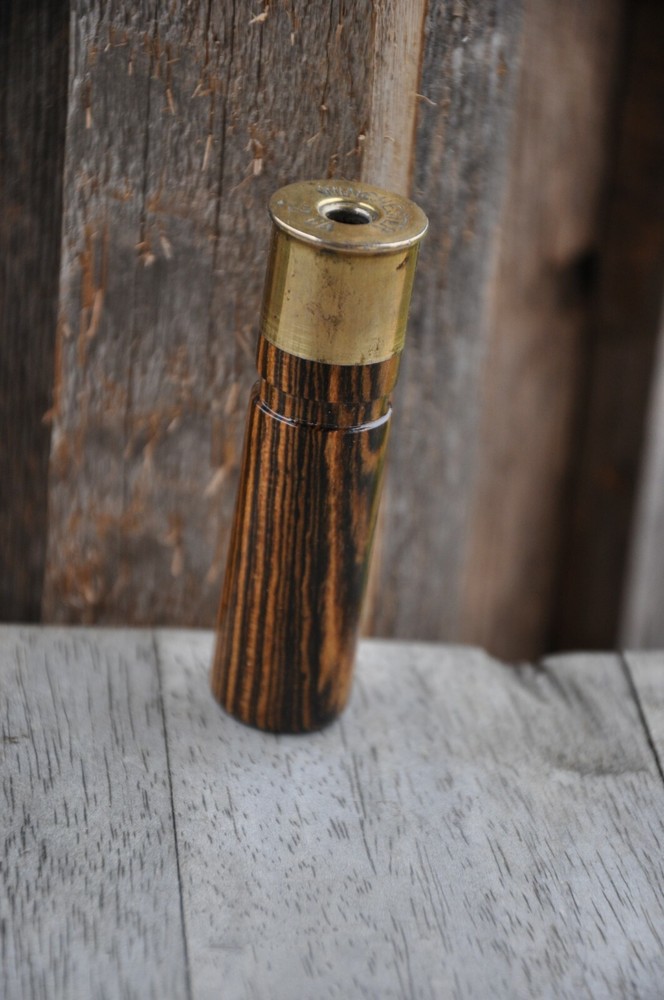 Custom Shot Shell Wood Duck Whistle made from various hardwoods