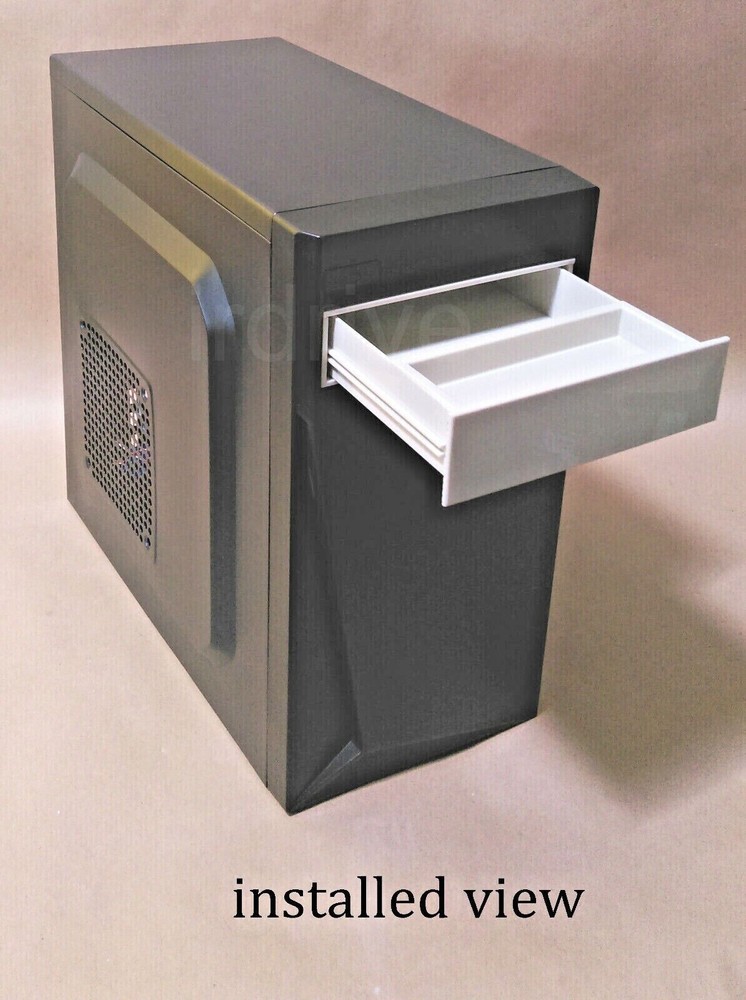 2-pack: Desktop Storage Box Organizer Drawer Optical Drives 5.25Inch Front Panel