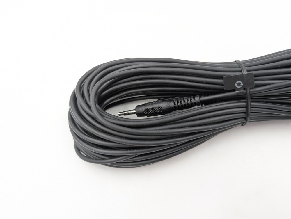 Genuine HTC Vive VR Headset Base Station Sync Cable Connection Line 50ft 3.5mm