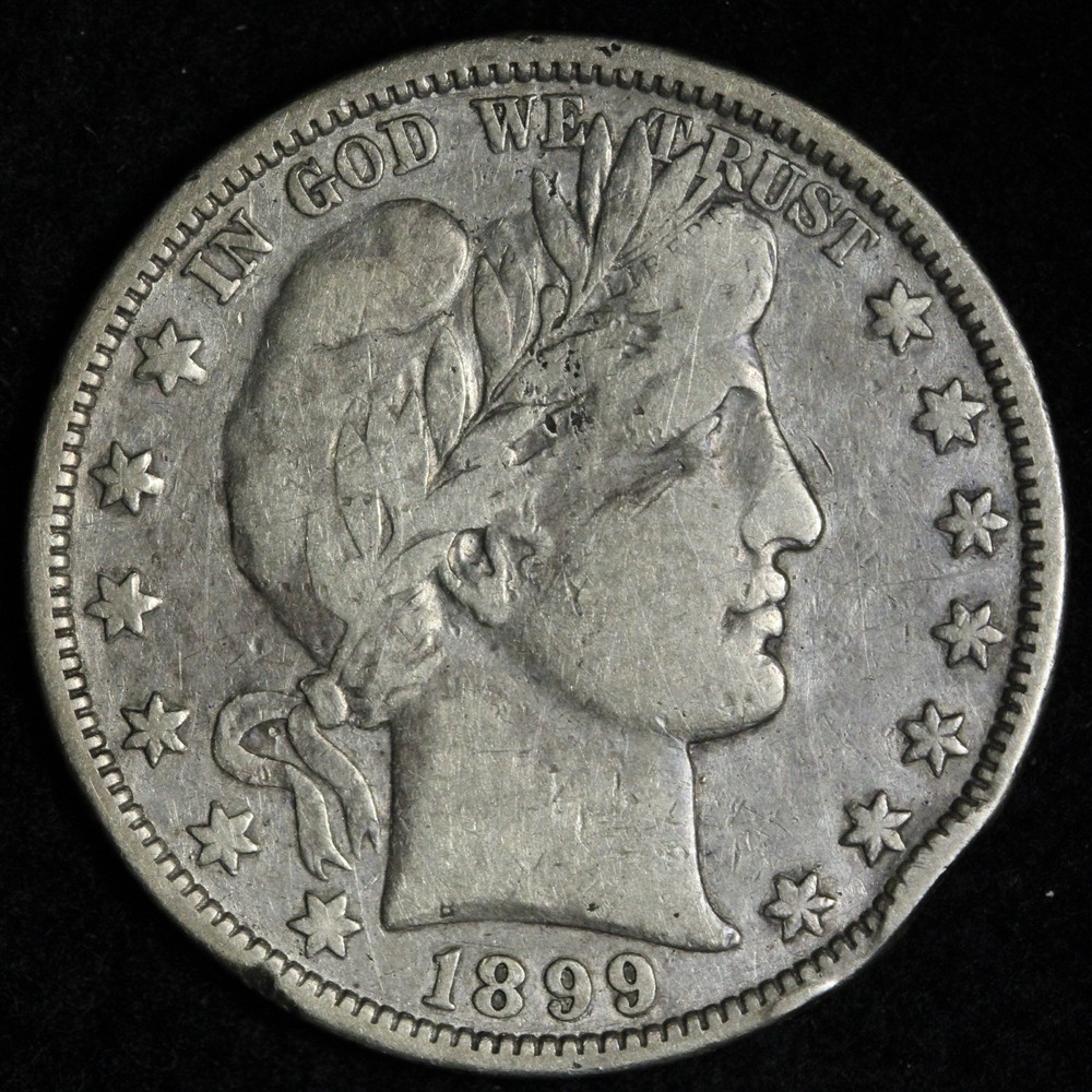 1899-O Barber Silver Half Dollar VF E275 WANE