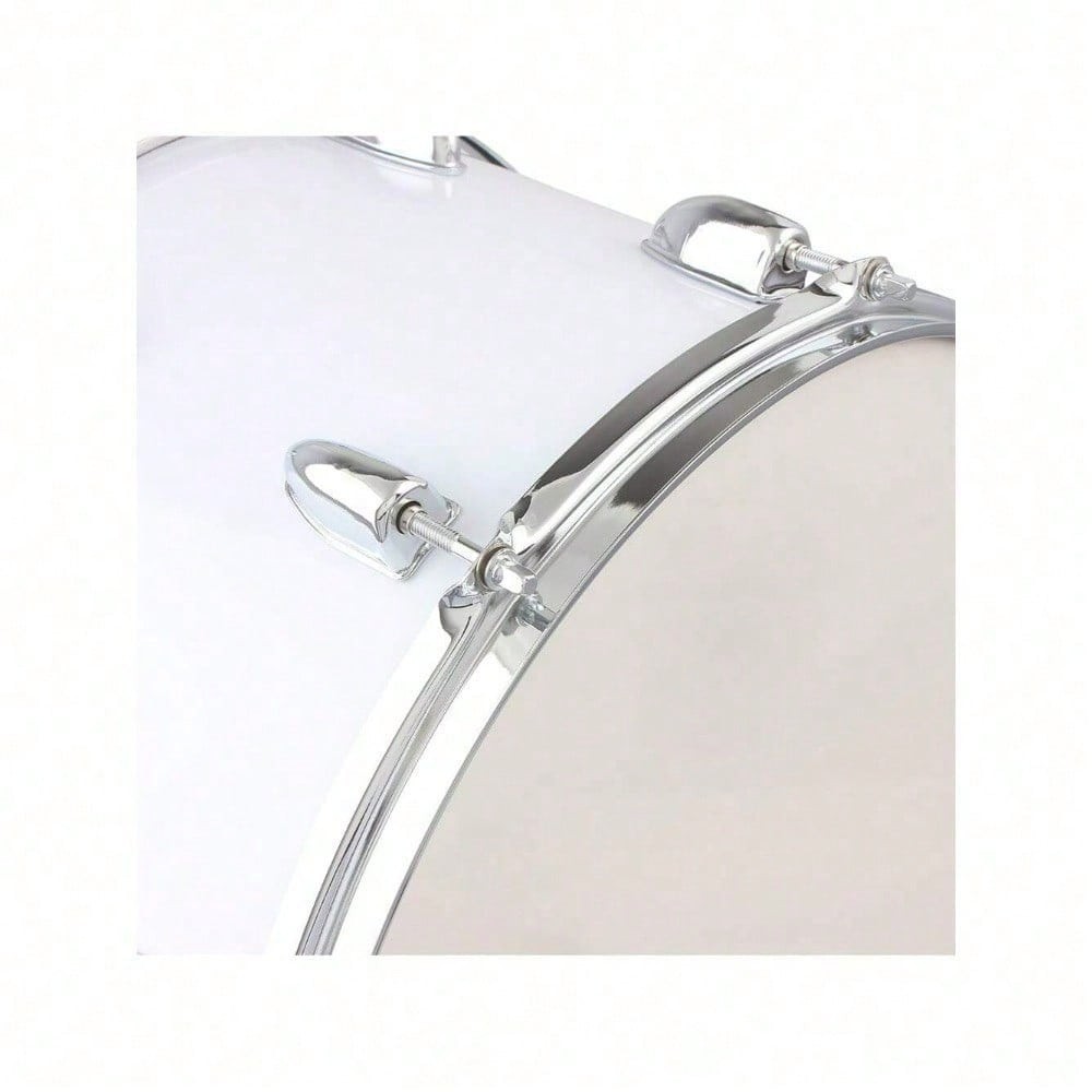 14 X10 Inches Marching Drum Drumsticks Key Strap White