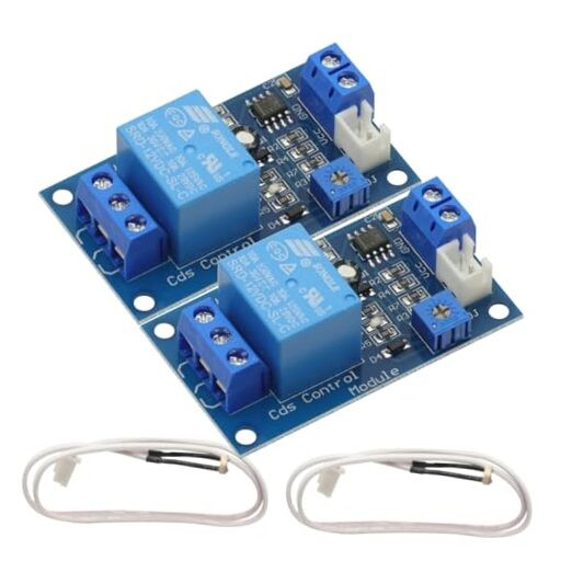 2PCS DC 12V Light Control Switch Photoresistor Relay Module Detection Sensor