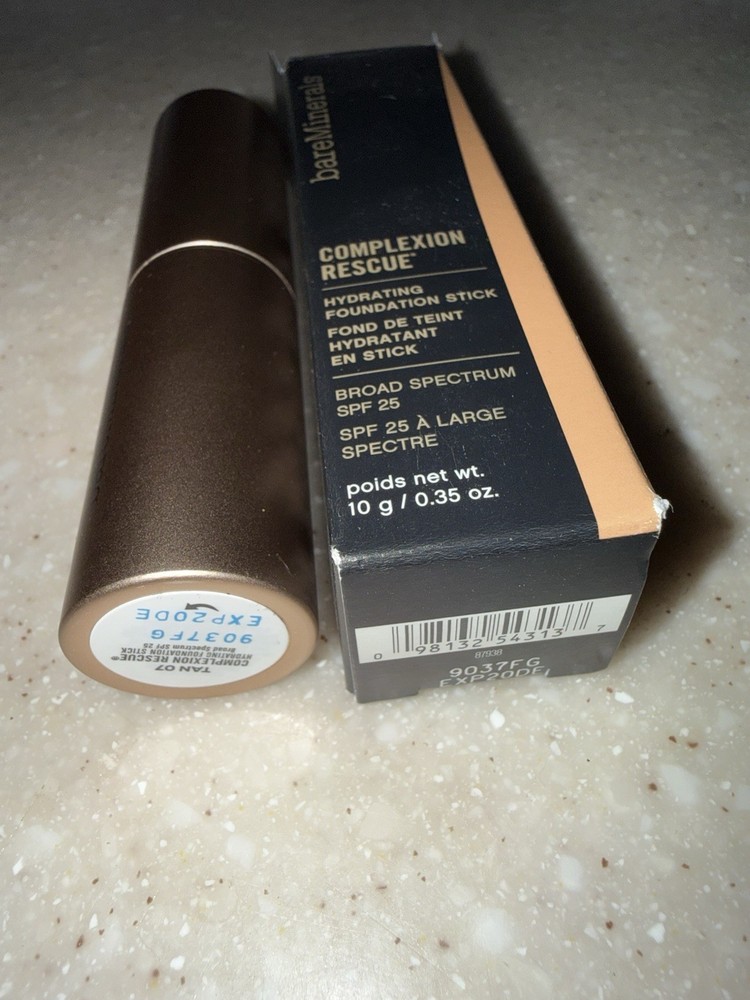 bareMinerals Complexion Rescue Hydrating Foundation Stick TAN 07 .35oz