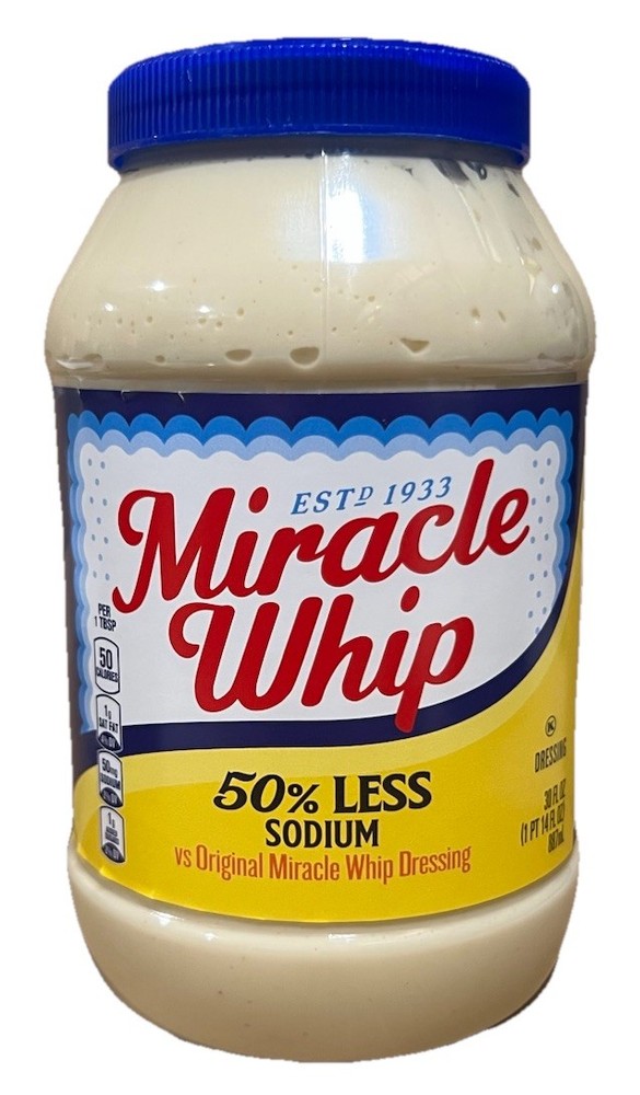 Kraft Miracle Whip 50% Less Sodium Dressing 30 oz