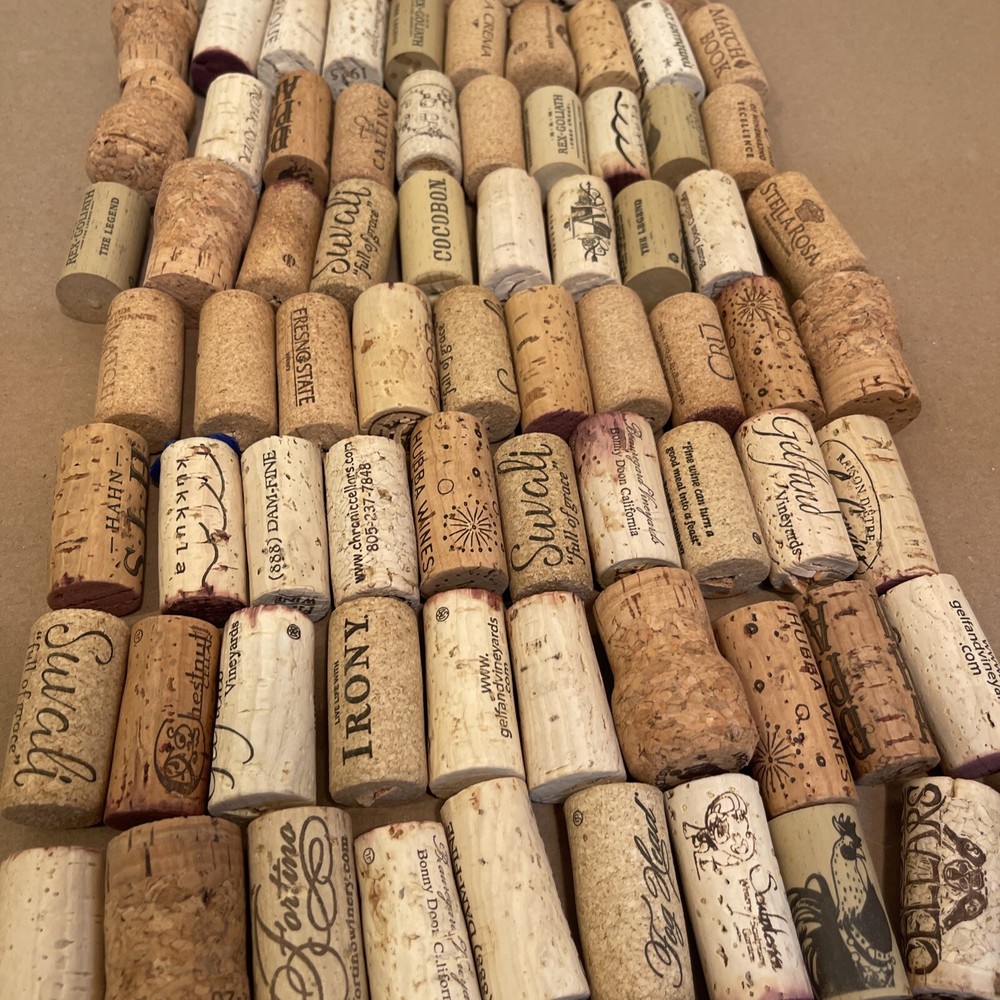 Wine Bottle Corks 100 Plus Count Various Brands Used Assorted Lot
