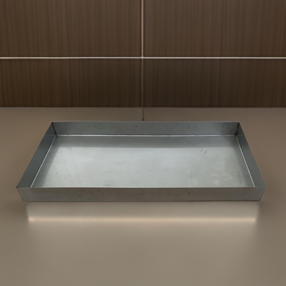 Stainless Steel Container,”Measures 18.5” X 36” X 3” Deep”.