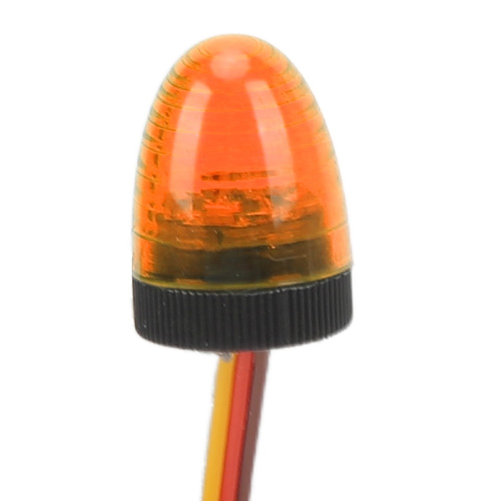 Yellow RC Car Alarming Light 5 Light Modes High Simulation Round Compact