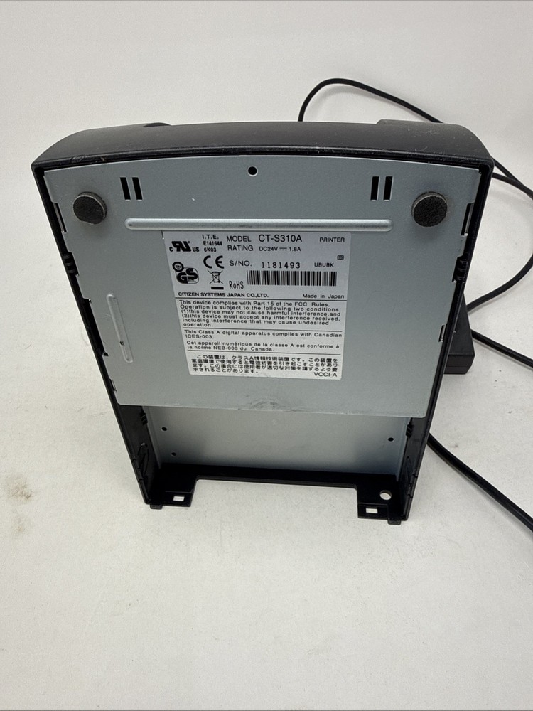 Citizen CT-S310A Thermal POS Printer W/ AC Adapter, Tested working