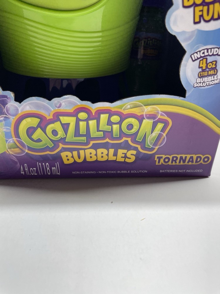 Gazillion Bubbles Tornado Machine Kids Outdoor Bubble Maker w/ Solution New