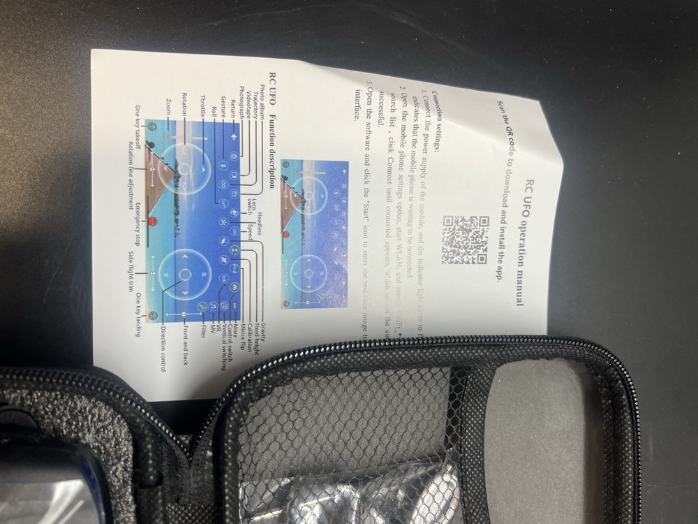 Black RC UFO remote Controller Drone