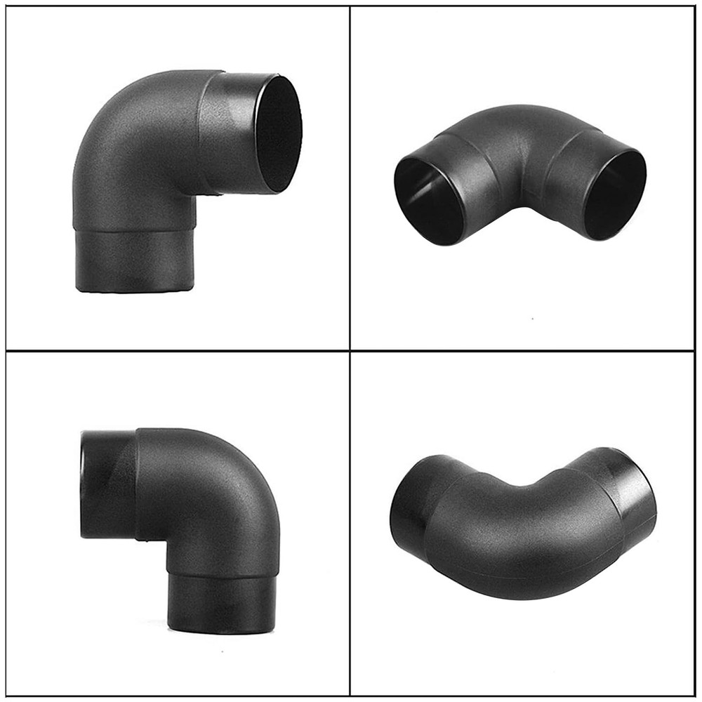 2 Pcs 60mm Universal Car Ducting Pipe Elbow Outlet, L-Shape Elbow Diesel Heat...