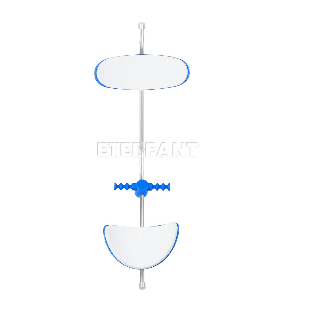 ETERFANT Dental Ortho Adjustable Forward Pull Face Headgear Single Bar Blue+Red