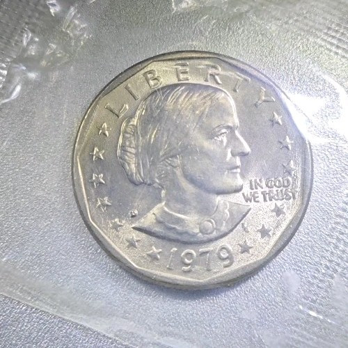 1979-D Susan B. Anthony One Dollar Filled D Rare error