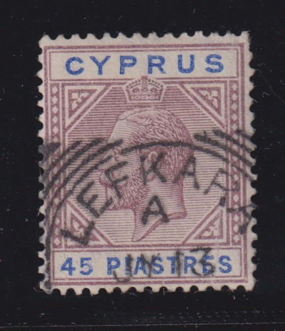 Gibraltar 1912 SG 84 CANC VF / CAT VALUE $180