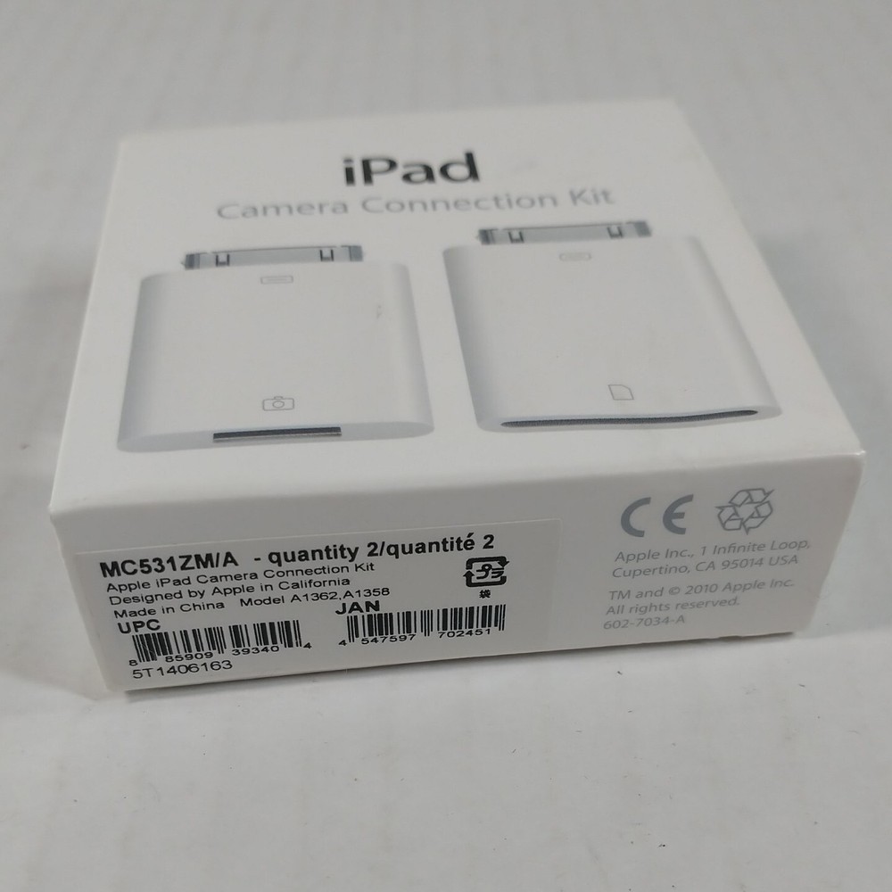 iPad Camera Connection Kit - Apple Accessory Adapter Never Used