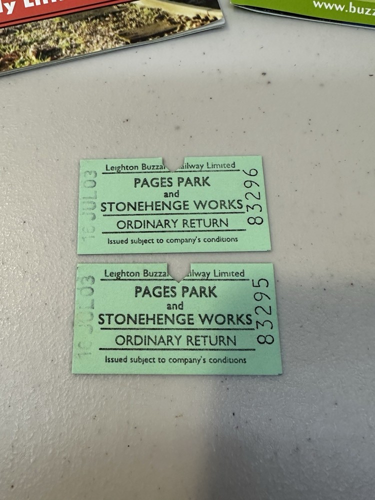 Leighton Buzzard Railway 2003 Timetable, Souvenir Guide & Ticket Stubs