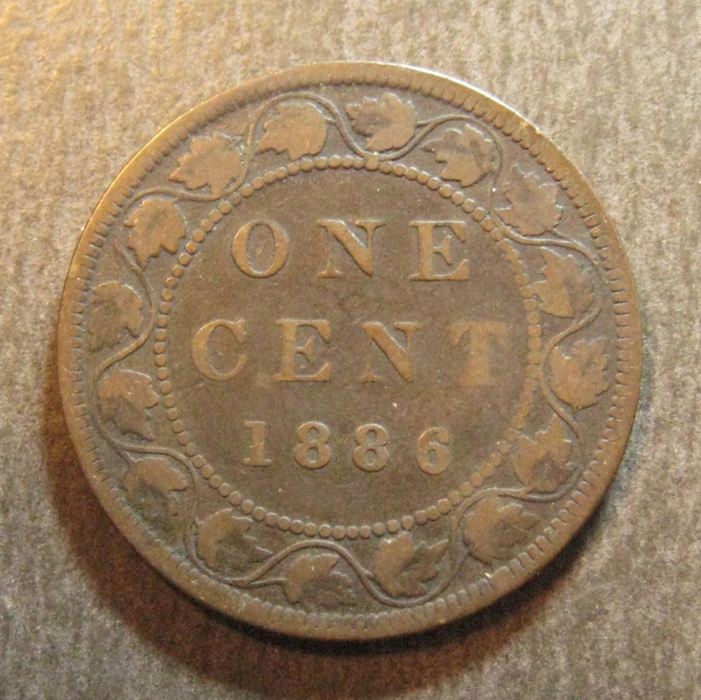 1886  Canada Large Cent - * Victoria * - (P4575)