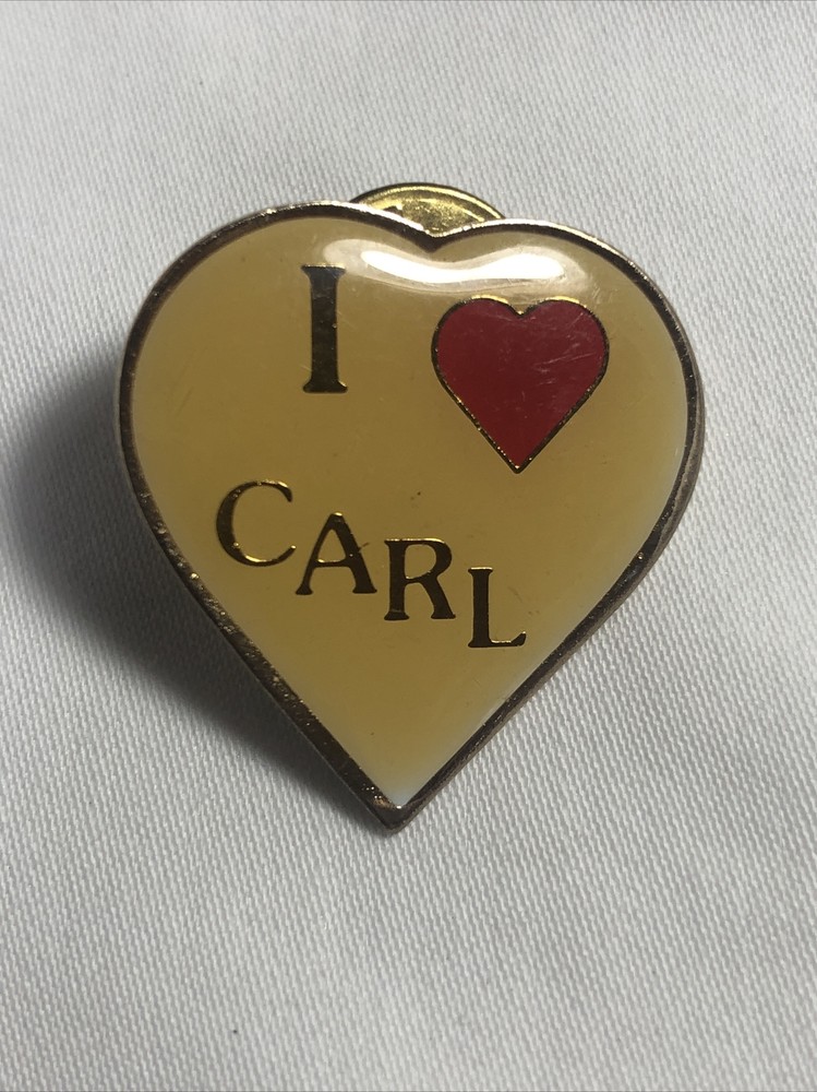 I Love Heart Carl ~ Hat/ Lapel Pin